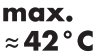 hansgrohe AXOR CARLTON Highflow Thermostat - maximum temperature