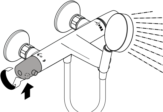 hansgrohe Ecostat Bath Mixer - Operation 2