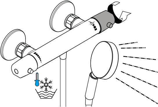 hansgrohe Ecostat Bath Mixer - Operation 9