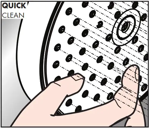 hansgrohe Pulsify 105 1jet 94449XX3 Powderrain Overhead Shower - Cleaning recommendation 1