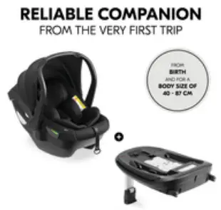 hauck-614341-Drive-N-Care-Set-i-Size-Baby-Car-Seat-with-Base-for-Safe-Car-Trips-fig 1