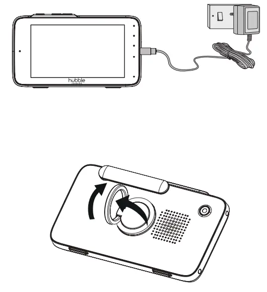 hubble connected Nursery Pal Deluxe 5 Inch Smart HD Twin Baby Monitor and Cameras - Fig 1
