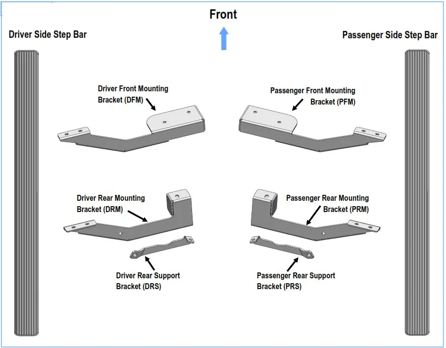 i Board IB 202C Running Board 4 Black - PART LIST 1