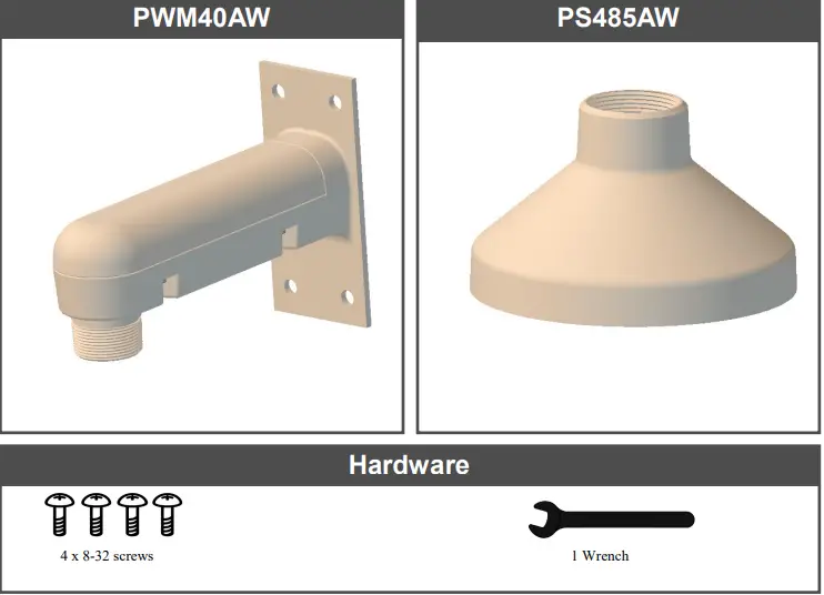 i pro pwm485aw-wall mount- bracket-fig-1