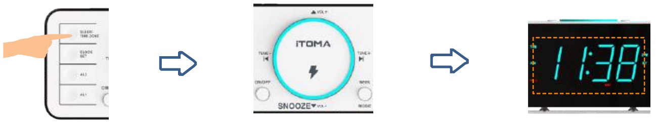 iTOMA CKS207 Alarm Clock Radio Wireless Charging Digital Clock - fig 4