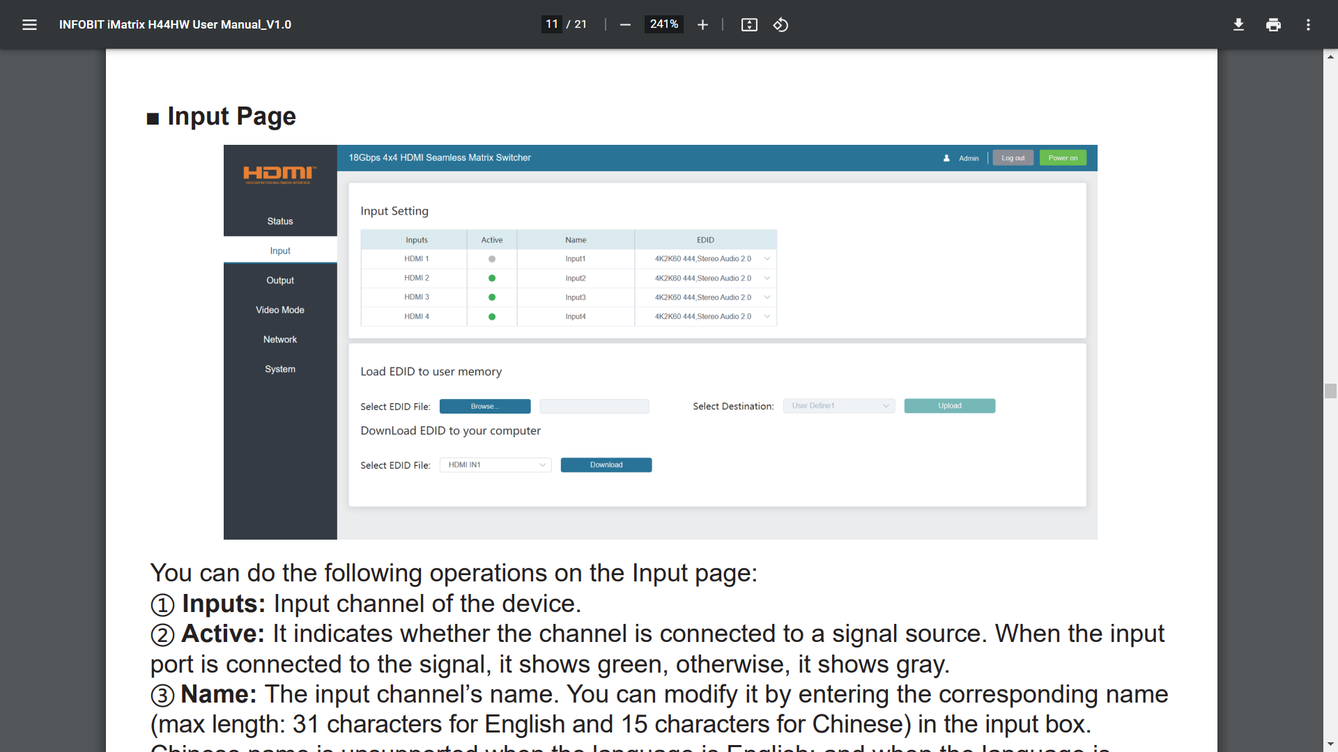 Web GUI User Guide