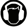 iqpowertools 426HEPA Cyclonic Dust Extractor HEPA Filtration - Wear hearing protection Icon