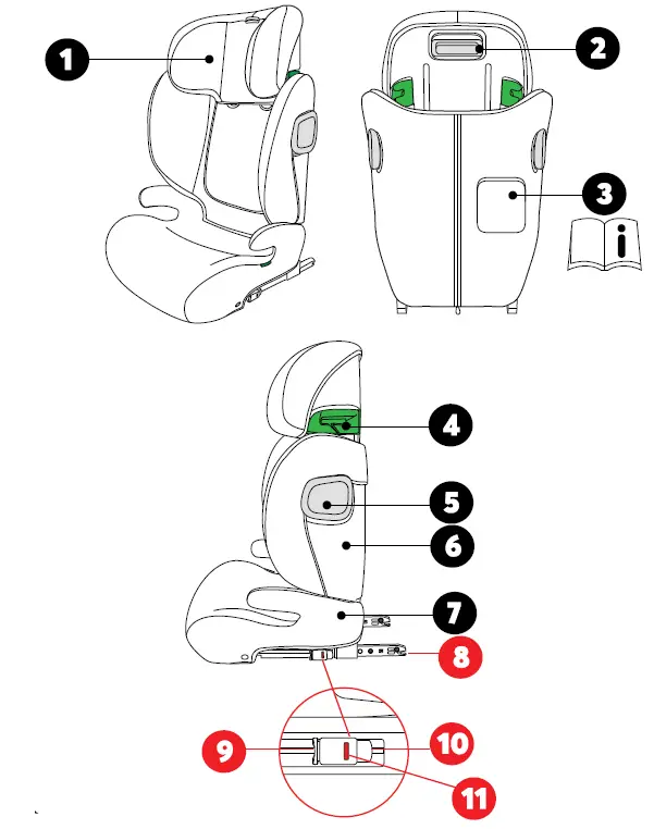 kikka boo i-Track Car Seat 1