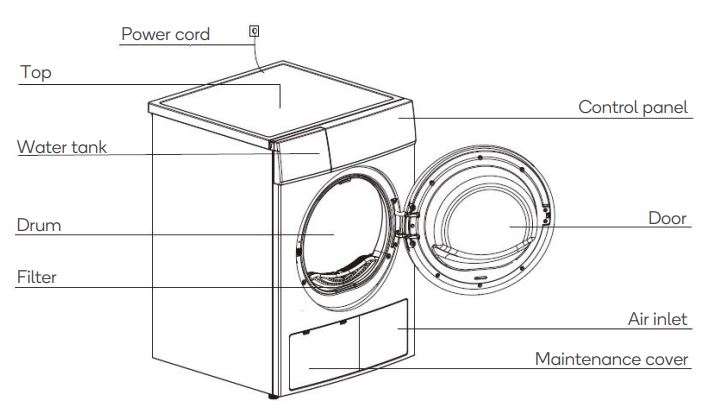 kogan-KAMHTDRY8BA-Heat-Pump-Dryer-FIG-1