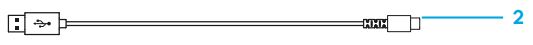 logitech A50 X Wireless Headset User Guide - USB-C TO A CABLE