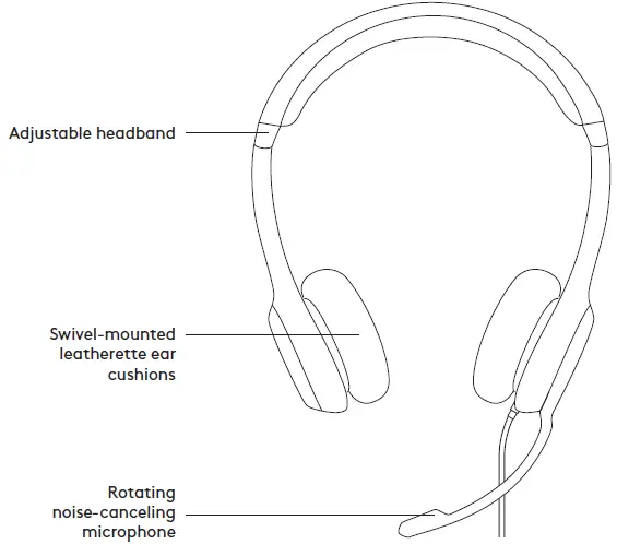 logitech H340 USB Computer Headset 01
