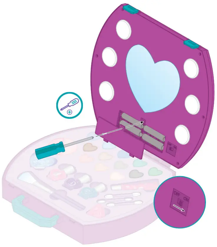 make it real 2508 Light Up Cosmetic Studio - feager2