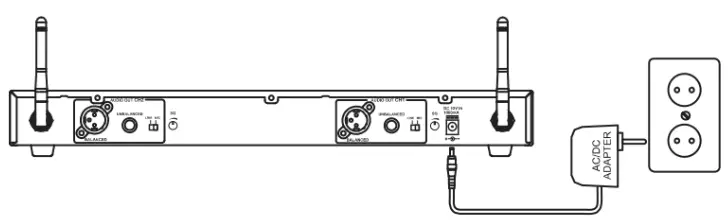 mascot UXD-100 Wireless Microphone System - Cable