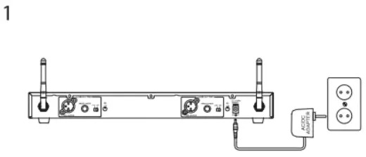 mascot UXD-100 Wireless Microphone System - LCD display 1