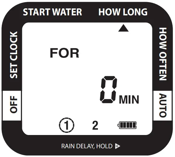 melnor 65035 AMZ AquaTimer 2 Zone Digital Water Timer - SELECT HOW LONG TO WATER