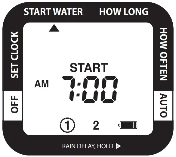 melnor 65035 AMZ AquaTimer 2 Zone Digital Water Timer - SELECT WHEN TO WATER
