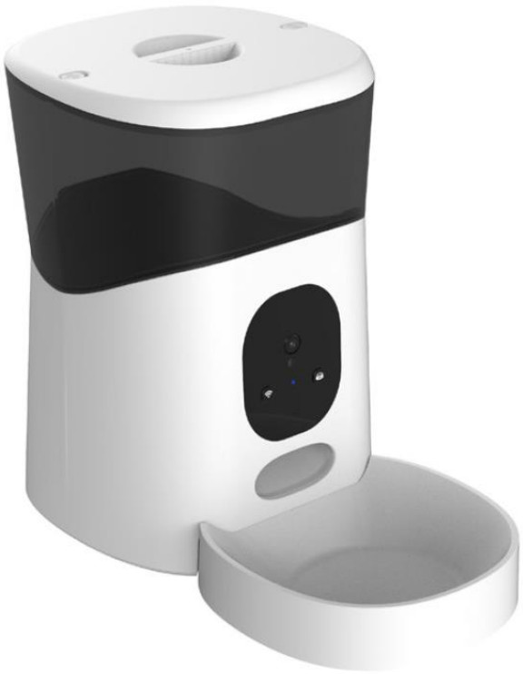 mirabella genio I005002 Genio WiFi 5L Pet Feeder with HD Camera