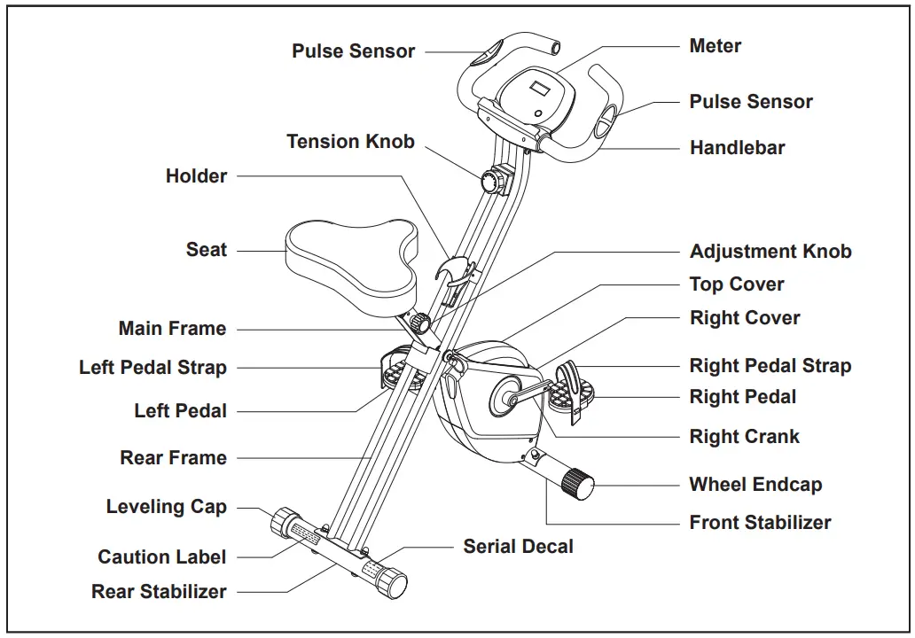 muuv 15-0183 Cardio Exercise Bike - Fig 1