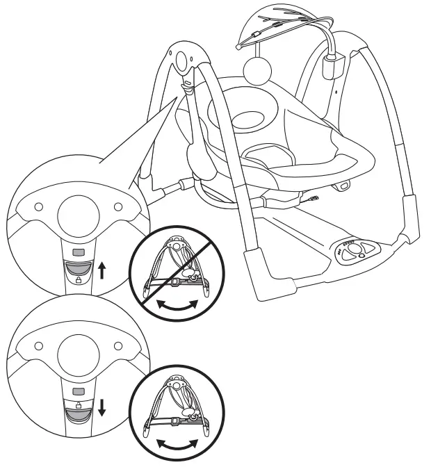ngenuity 12055-ES ConvertMe 2-in-1 Compact Portable Baby Swing - Fig 7