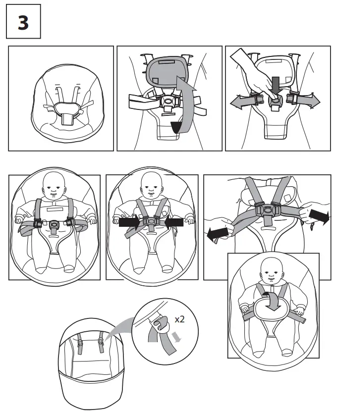 ngenuity 12055-ES ConvertMe 2-in-1 Compact Portable Baby Swing - Fig 9