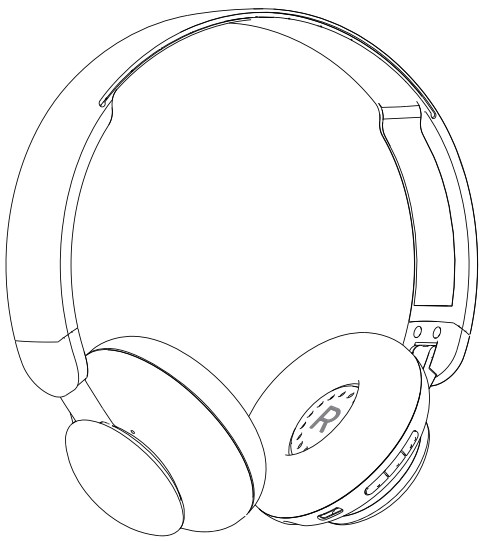 onn 2ADZH-2890 Wireless On Ear Headphones