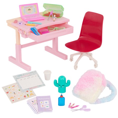 our generation BD35310_Z_School_Dreams_INSTR 18 Inch Doll Desk