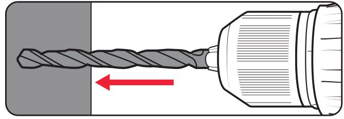 ozito PXBHS-600 60nm PXC Brushless Hammer Drill - Move the drill bit into the workpiece