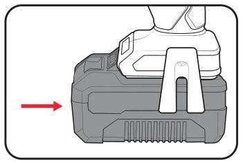 ozito PXBHS-600 60nm PXC Brushless Hammer Drill - Slide the battery into the tool