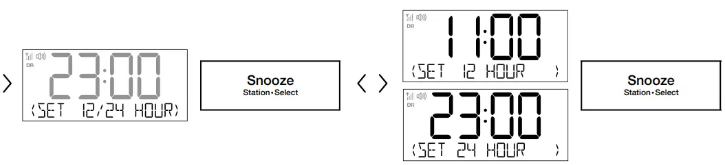pure P154502 Sieste Charge DAB+ FM Clock Radio - Change time format