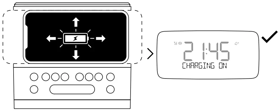 pure P154502 Sieste Charge DAB+ FM Clock Radio - speaker grill