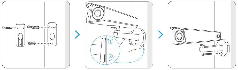 reolink P750 16MP PoE Outdoor Camera - Mount the Camera 1