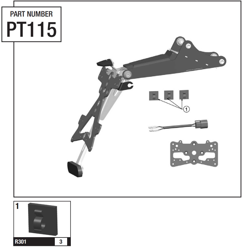 rizoma PT115 License Plate Support For Triumph Street - Figure 2