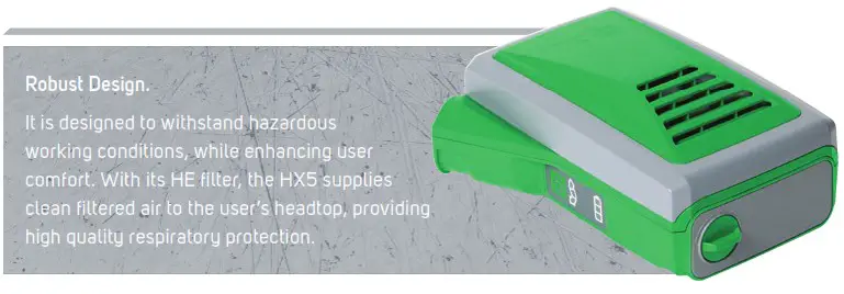 rpb HX5 PAPR Powered Air Purifying Respirators - withstand