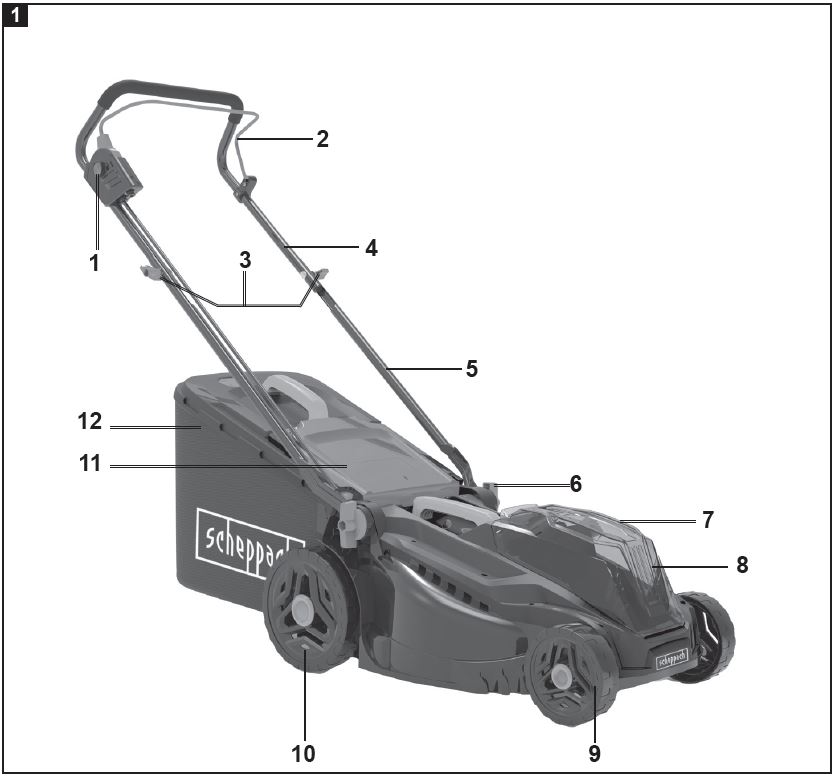scheppach-BMP380-ProS-Battery-Powered-Lawn-Mower-FIG-1