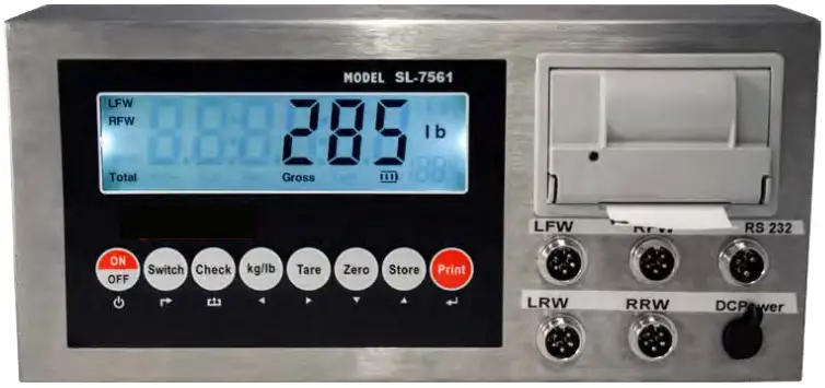 sellEton Scales com SL 7561 Portable Static Weighing Indicator