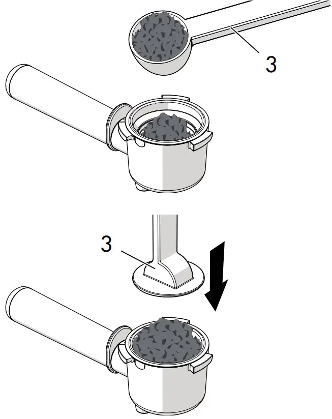 smeg ECF01RDUK 50's Retro Style Espresso Coffee Machine - Ground coffee 2