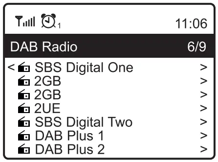 USING THE DAB+/DAB RADIO