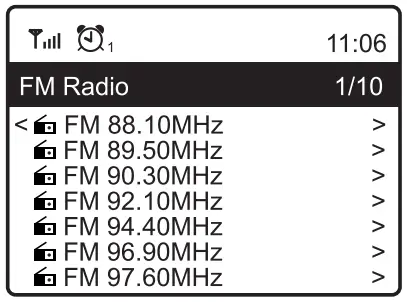 USING THE FM RDS RADIO