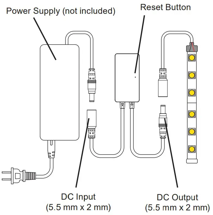 superbrightleds LF-BL-A3 Bluetooth Dimmer - Wiring Diagram