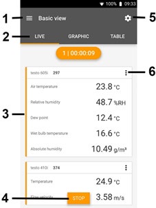 testo 545 Digital Lux Meter - Controls via testo Smart App