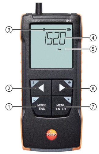 testo 545 Digital Lux Meter - Using the product 1