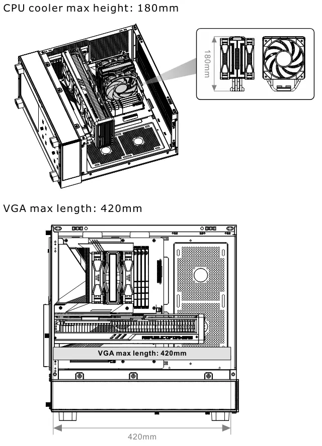 thermaltake View 270 TG ARGB Mid Tower Chassis - Chassis 1