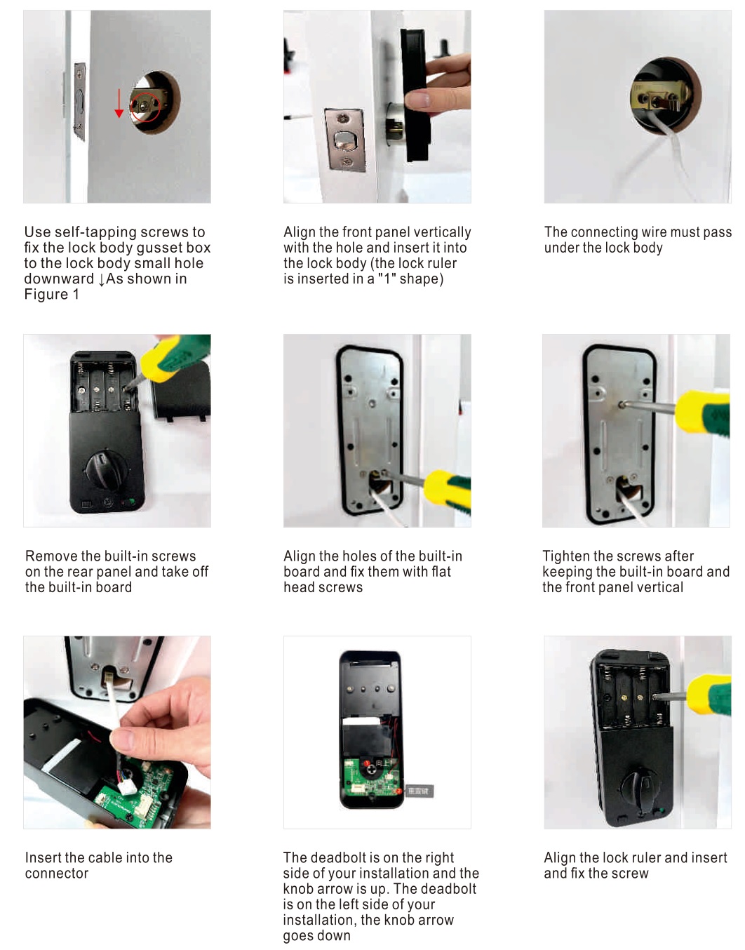 tuya Keyless Entry Door Lock - Install the door lock