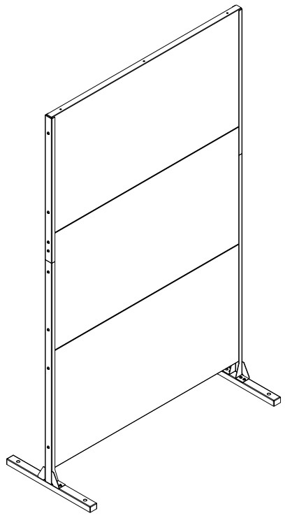 veradek OUTDOOR Privacyscreen Two Panel Screen Set - parts 6