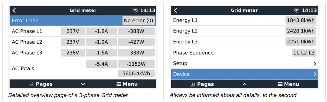 victron energy ET340 Three Phase Energy Meter - Installation and configuration 10