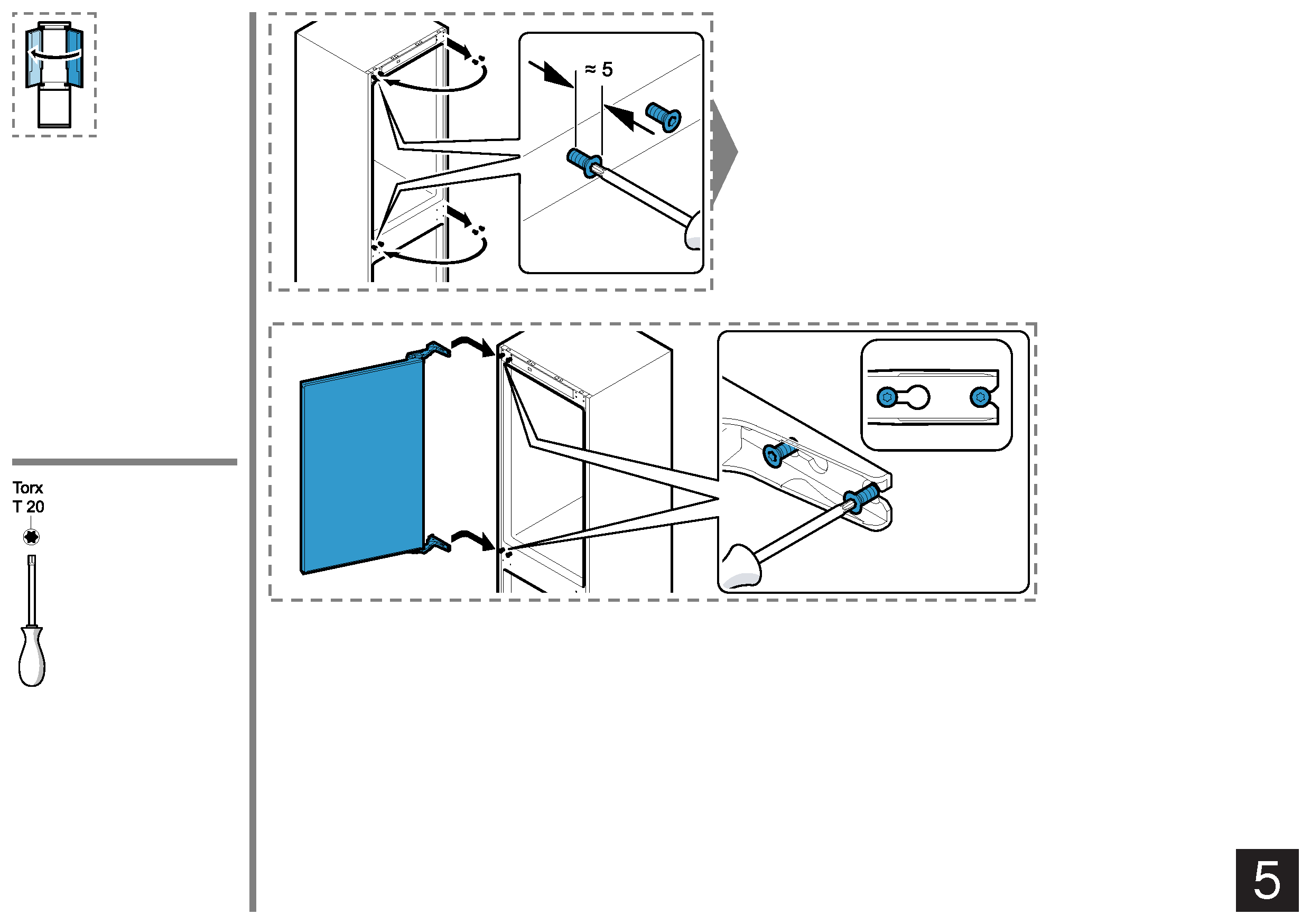 KIN86SDC0-01 Built-In Fridge-Freezer