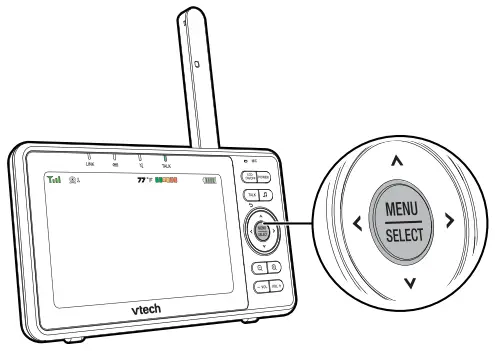 vtech VM5263 5 Inch High Definition Pan and Tilt Video Baby Monitor - Baby unit2