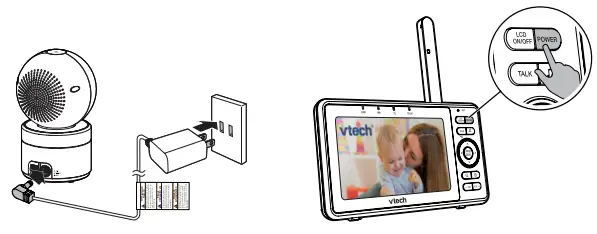 vtech VM5263 5 Inch High Definition Pan and Tilt Video Baby Monitor - monitor 1