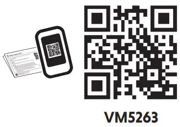 vtech VM5263 5 Inch High Definition Pan and Tilt Video Baby Monitor - qr code