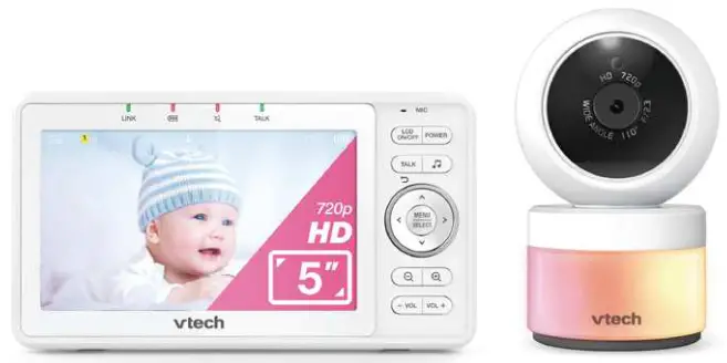 vtech VM5263 5 Inch High Definition Pan and Tilt Video Baby Monitor